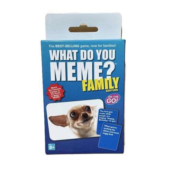 New What Do You Meme? Family Edition Card Game On The Go Ages 8+ 150 Cards - Picture 1 of 1